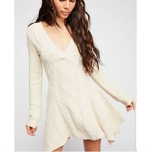 NWT Free People Ivory Sweater Dress